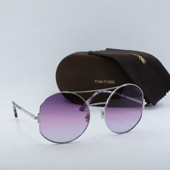 Final Price! Tom Ford Dolly FT0782 16Y Shiny Palladium Sunglasses main image 8